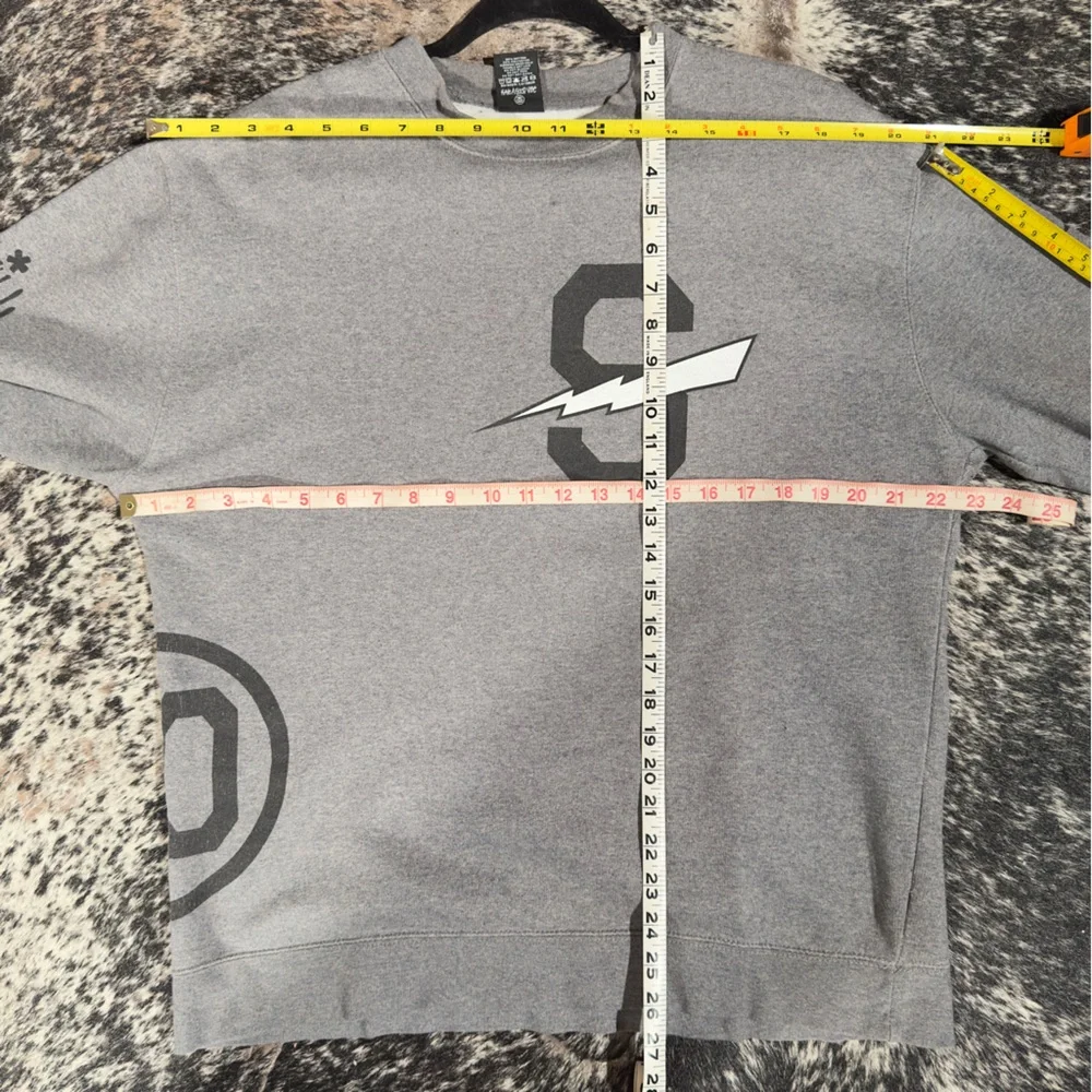 Stussy Gray Crewneck Sweater